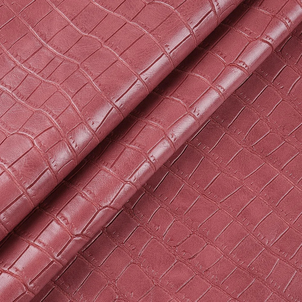 AH1911 R- Wholesale Factory Cheap Price 1.0mm Fabric Slub PVC Leather Luggage Leatherette Synthetic Imitation Embossed Craft