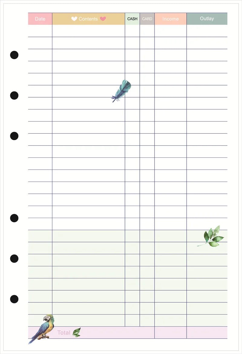 A5 A6 A7 Laser Notebook Planner Organizer Binder Books Journal Sketchbook Accessories Diary Office Supplies Notebook