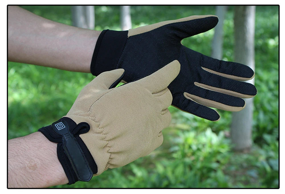 Fishing Gloves Summer Breathable Outdoor Riding Gloves Man Lady Light Bicycle Non-Slip Gloves Full Finger Fingerless