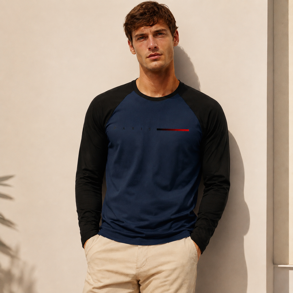 Men’s Oversized Graphic Long Sleeve T Shirt Casual Streetwear Round Neck Fashion Top