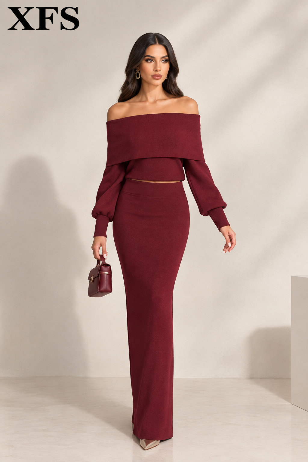 Fashion Shoulder-baring Skirt Elegant Outfit Women