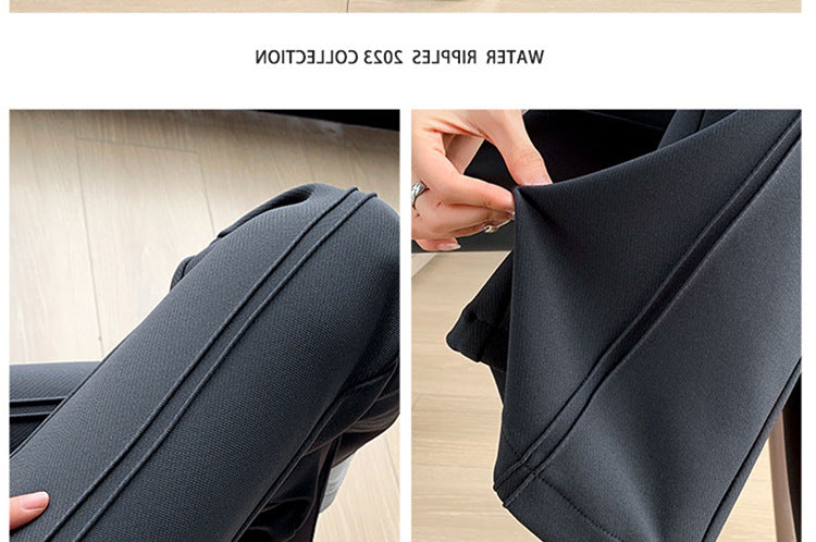 Pregnant women's spring new goddess pants flared pants split slim fit high slimming outerwear trousers pregnant women's suit pants