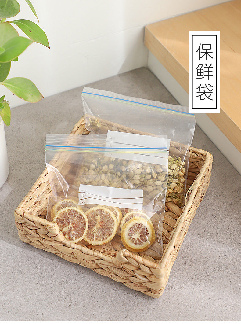 Double-gluten Fresh-keeping Bag Food Sealed Bag Vegetable and Fruit Refrigerated Storage Bag Food Classification Sealed Refrigerator Fresh-keeping Bag