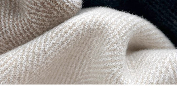 Pregnant Women's Trousers Herringbone Pattern Woolen Belly Narrow Wide-leg Pants Lazy Casual Glutinous Rice Pants Trousers Pregnant Women's Wear