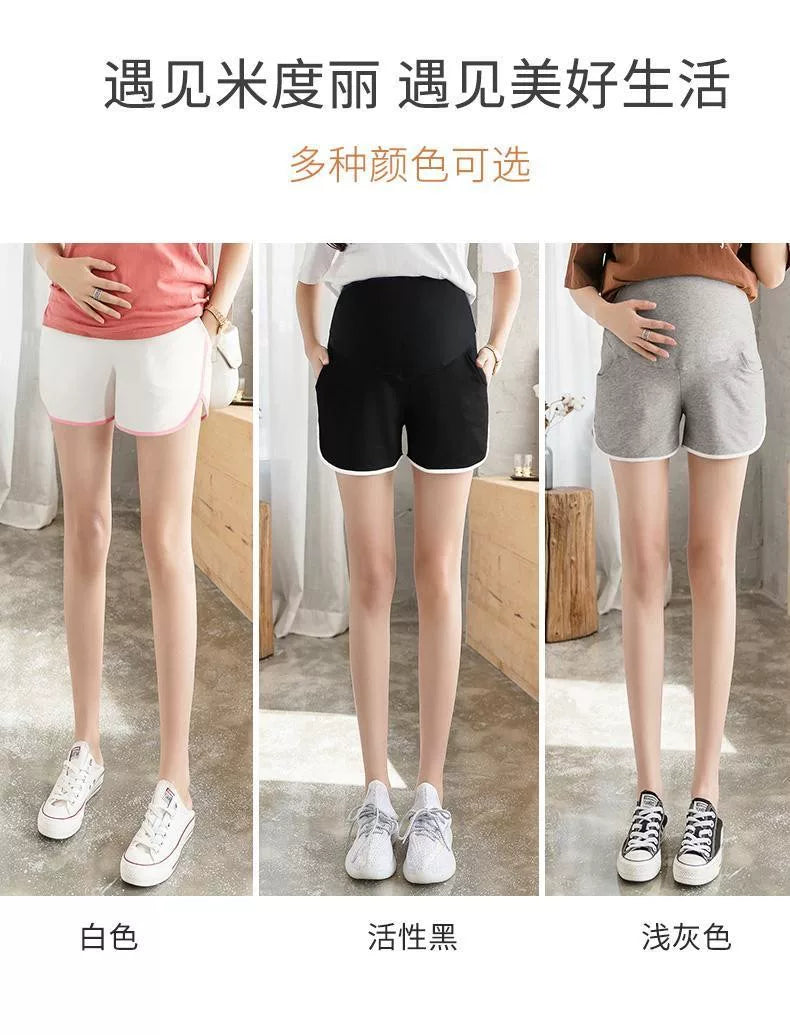Pregnant Women's Shorts Spring and Summer Thin Leggings Outer Wear Safety Pants Spring and Autumn Loose Fashion Casual Sports Pants Summer Wear