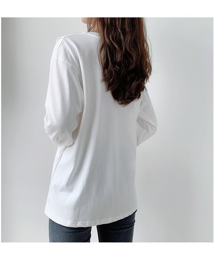 Out to wear nursing clothes spring and autumn clothes nursing maternity clothes moon clothes long sleeve outer home clothes loose T-shirt autumn