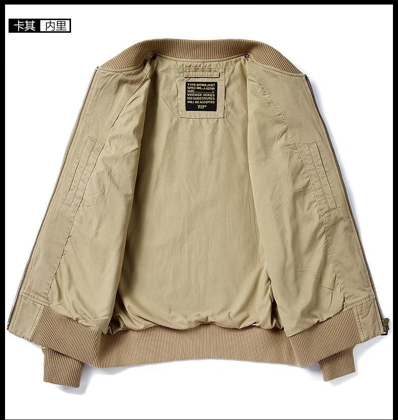 American Retro New Baseball Uniform Jacket Men's Autumn and Winter Bomber Jacket Men's Casual Workwear Top Men's Style
