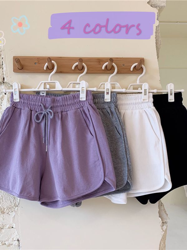 Plus-Size Women's Summer New Korean-Style High-Waisted Loose Slimming Home Wide-Leg Casual Shorts for Outdoor Wear