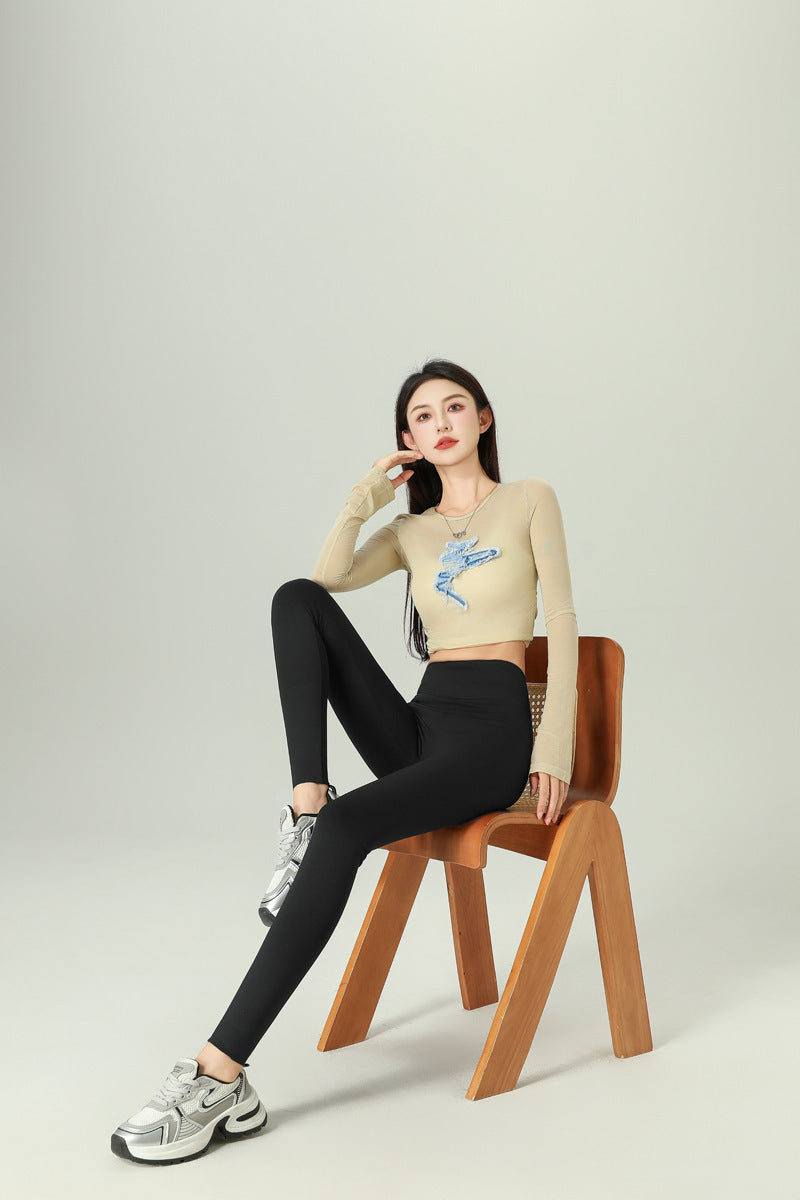 2024 Shark Pants for Women, Fleece-Lined and Thickened, High-Waisted, Hip-Lifting Yoga Pants, Leggings, Lamb Fleece, Plus Size