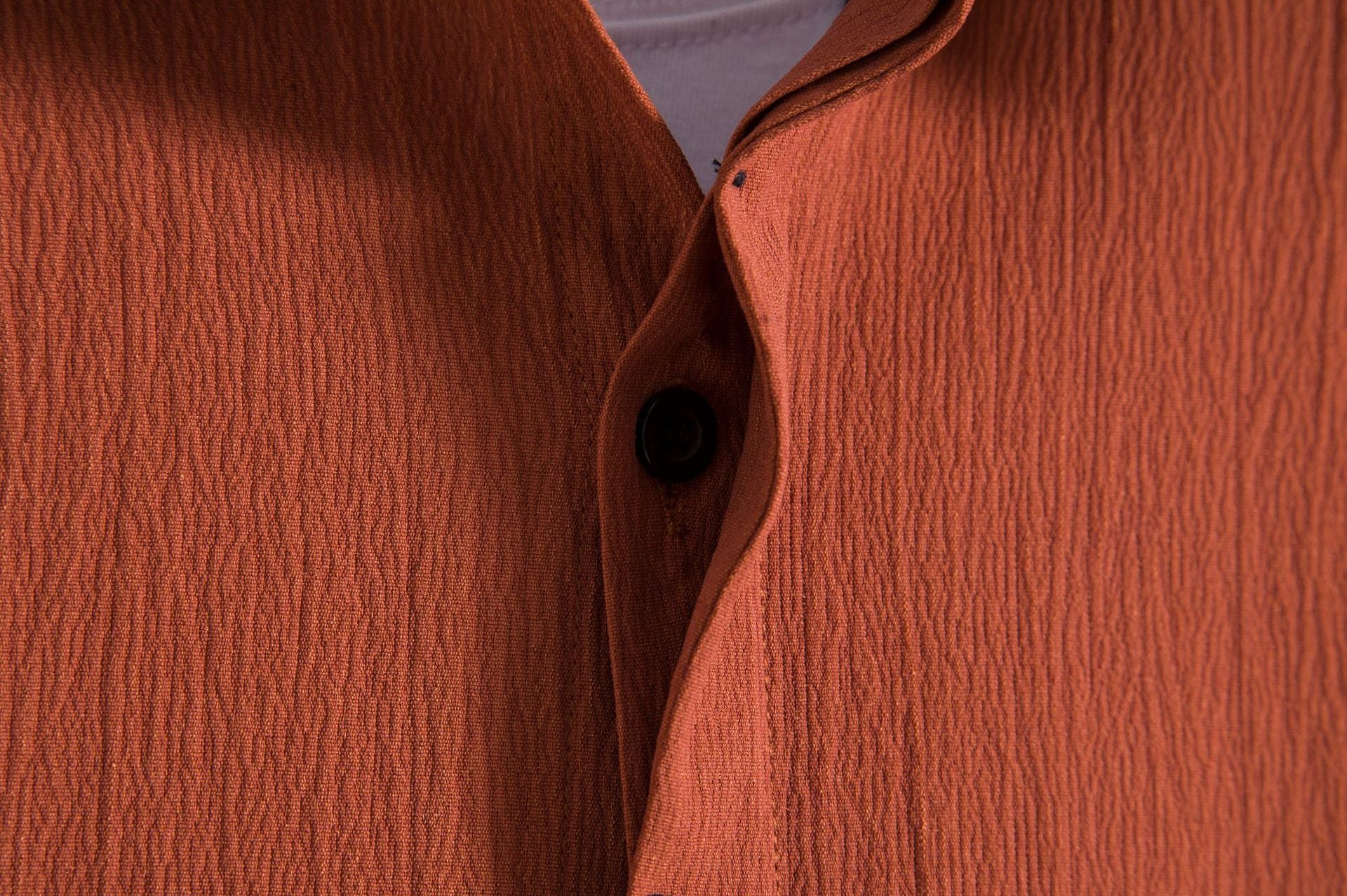 Cross-border 2025 Summer New Men's Short-sleeved Shirt Loose Solid Color Button Short-sleeved Shirt Men's Short-sleeved Shirt