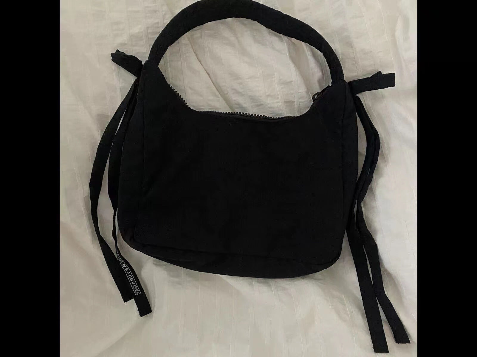 American niche design Baggu Mini Bow handbag underarm bag fashion trendy sky blue all-match women's bag