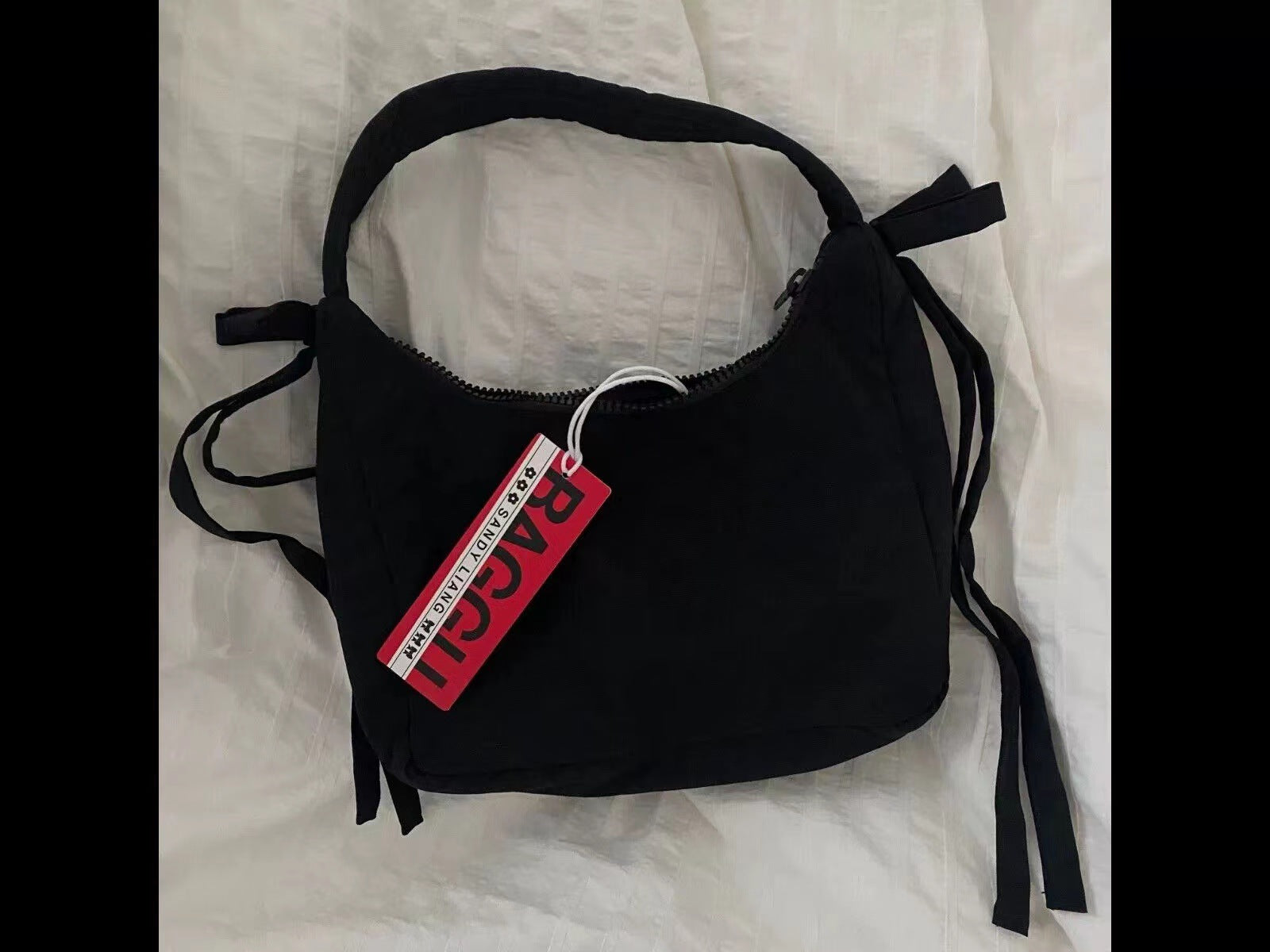 American niche design Baggu Mini Bow handbag underarm bag fashion trendy sky blue all-match women's bag