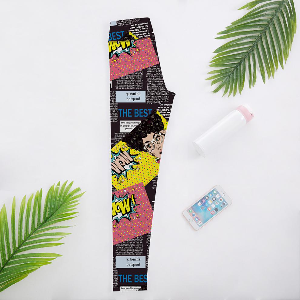 Hot Selling Women Digital Printed High Waist High Elastic Yoga Sports Tight Leggings XY5025
