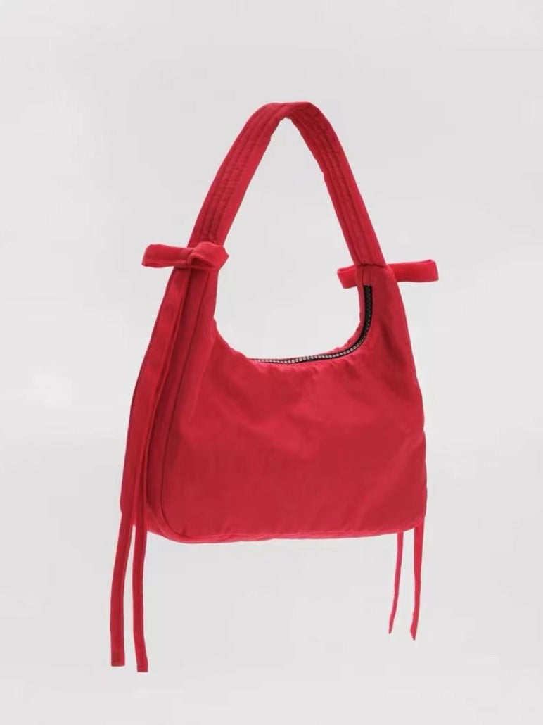 American niche design Baggu Mini Bow handbag underarm bag fashion trendy sky blue all-match women's bag