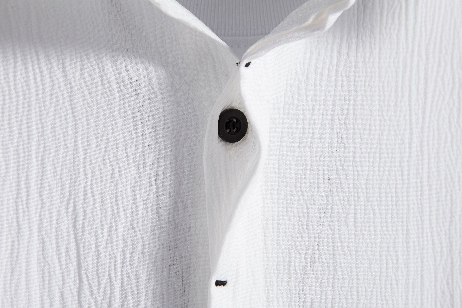 Cross-border 2025 Summer New Men's Short-sleeved Shirt Loose Solid Color Button Short-sleeved Shirt Men's Short-sleeved Shirt