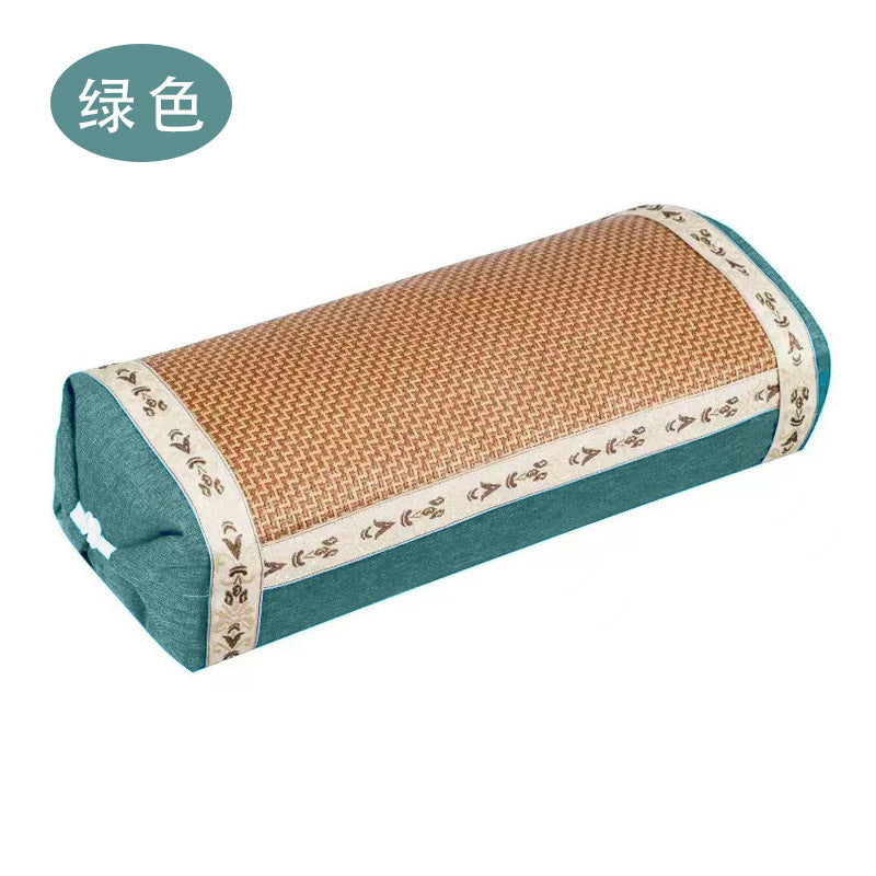 Mugwort Cervical Spine Pillow Bamboo Leaf Pure Cotton Triangular Cervical Spine Pillow Teacher's Day Pillow Gift Box Multifunctional Mugwort Pillow