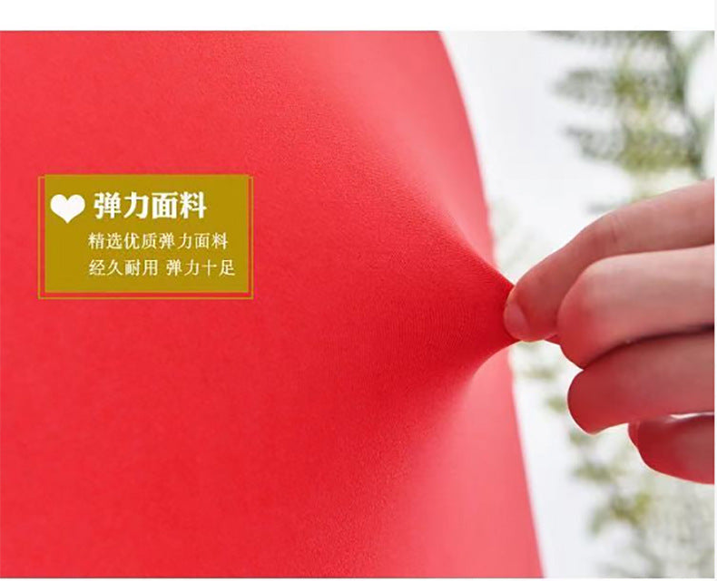 Chair Cover Thickened Stretch Pleated Skirt Dining Chair Cover Hotel Wedding Banquet Event Stool Cover Hotel Cloth