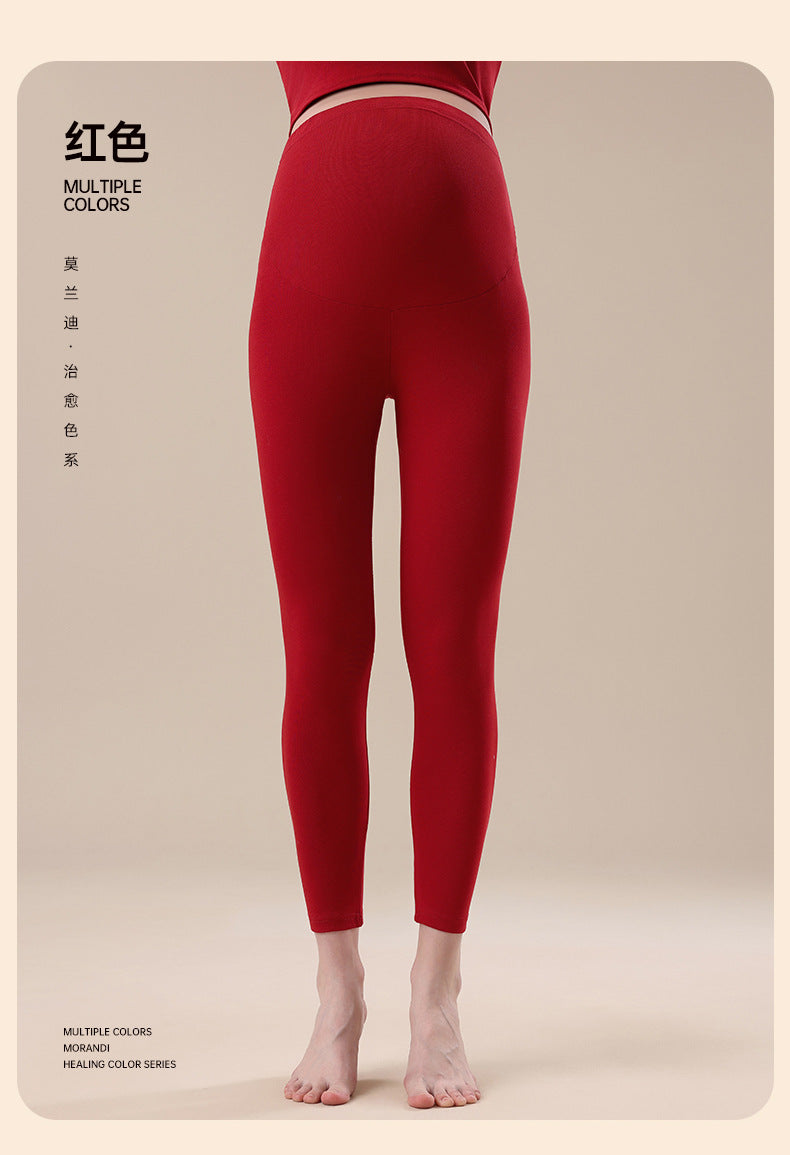Pure Cotton Maternity Autumn Pants That Don'T Squeeze the Belly, Large Size Inner Wear for Autumn and Winter, Cotton Thermal Pants, Pregnancy Warm Underpants, Home Pants