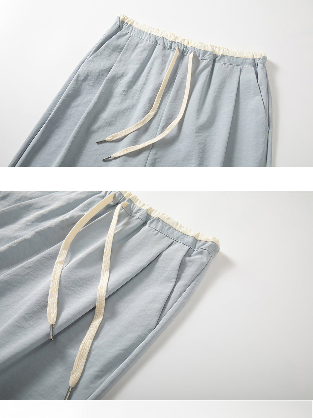 Spring and Summer Pregnant Women's Drawstring Ice Silk Wide Leg Pants Pregnant Women's Summer Thin Texture Sense Dipping Yamamoto Pants Casual Small