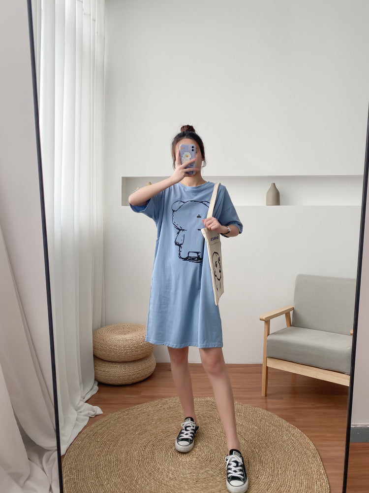 Pregnant Women's Nursing Clothing for Going Out, Fashionable Nursing Short-Sleeved Summer Hot Mom Style Women's Clothing, Breastfeeding Clothing, Trendy Breastfeeding Clothes