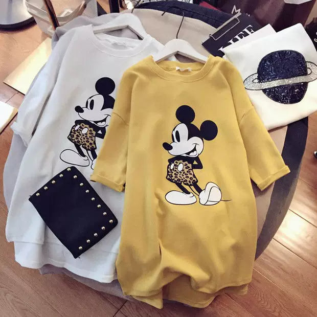 2023 Pregnant Women's Summer Cotton Short-sleeved T-shirt Loose Casual plus size Fashion Summer Pregnant Women's Long Top