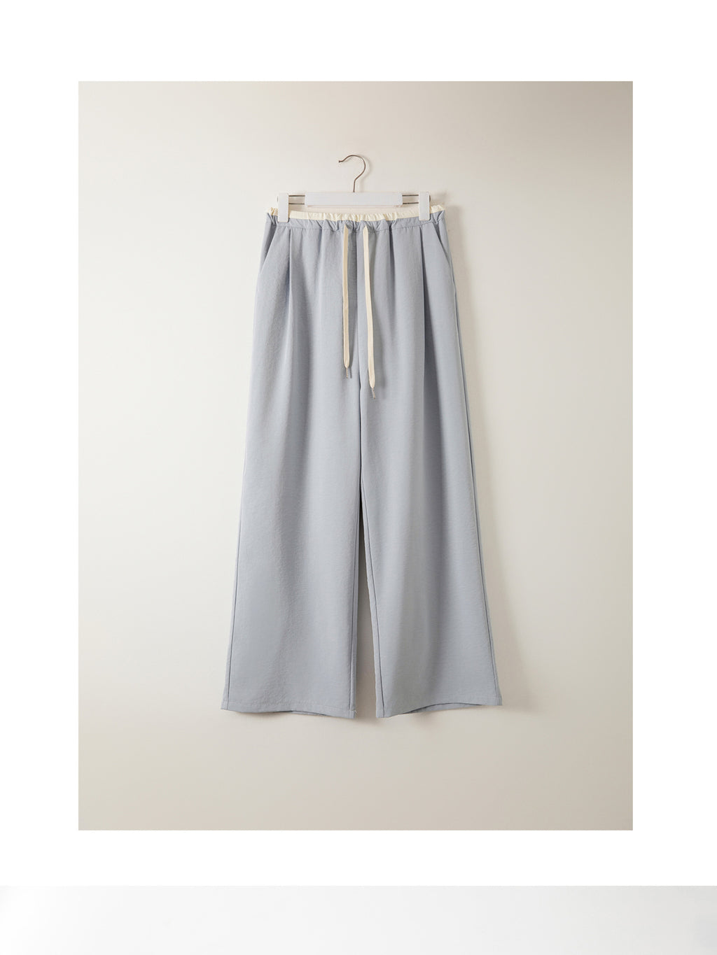 Spring and Summer Pregnant Women's Drawstring Ice Silk Wide Leg Pants Pregnant Women's Summer Thin Texture Sense Dipping Yamamoto Pants Casual Small
