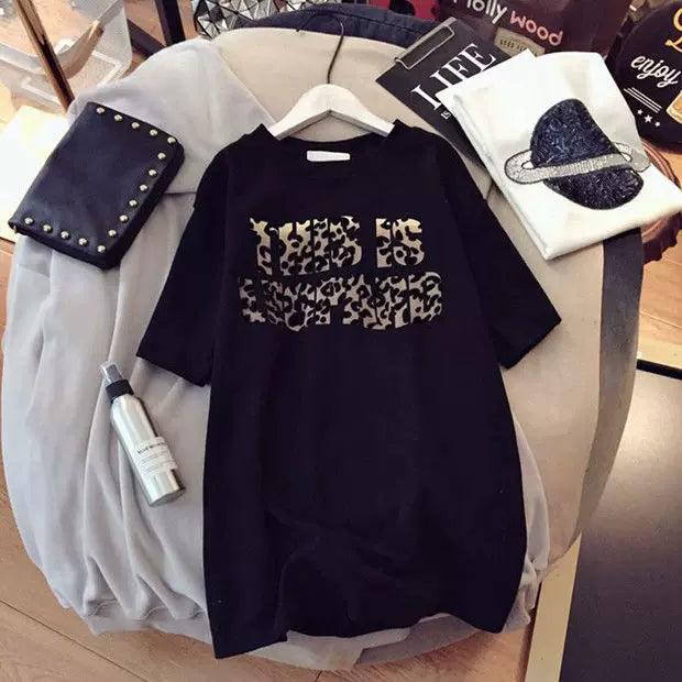 2023 Pregnant Women's Summer Cotton Short-sleeved T-shirt Loose Casual plus size Fashion Summer Pregnant Women's Long Top