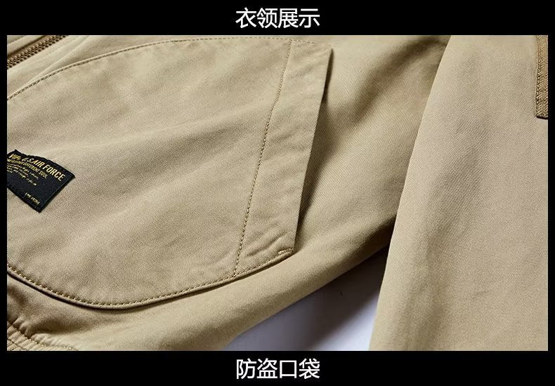 American Retro New Baseball Uniform Jacket Men's Autumn and Winter Bomber Jacket Men's Casual Workwear Top Men's Style