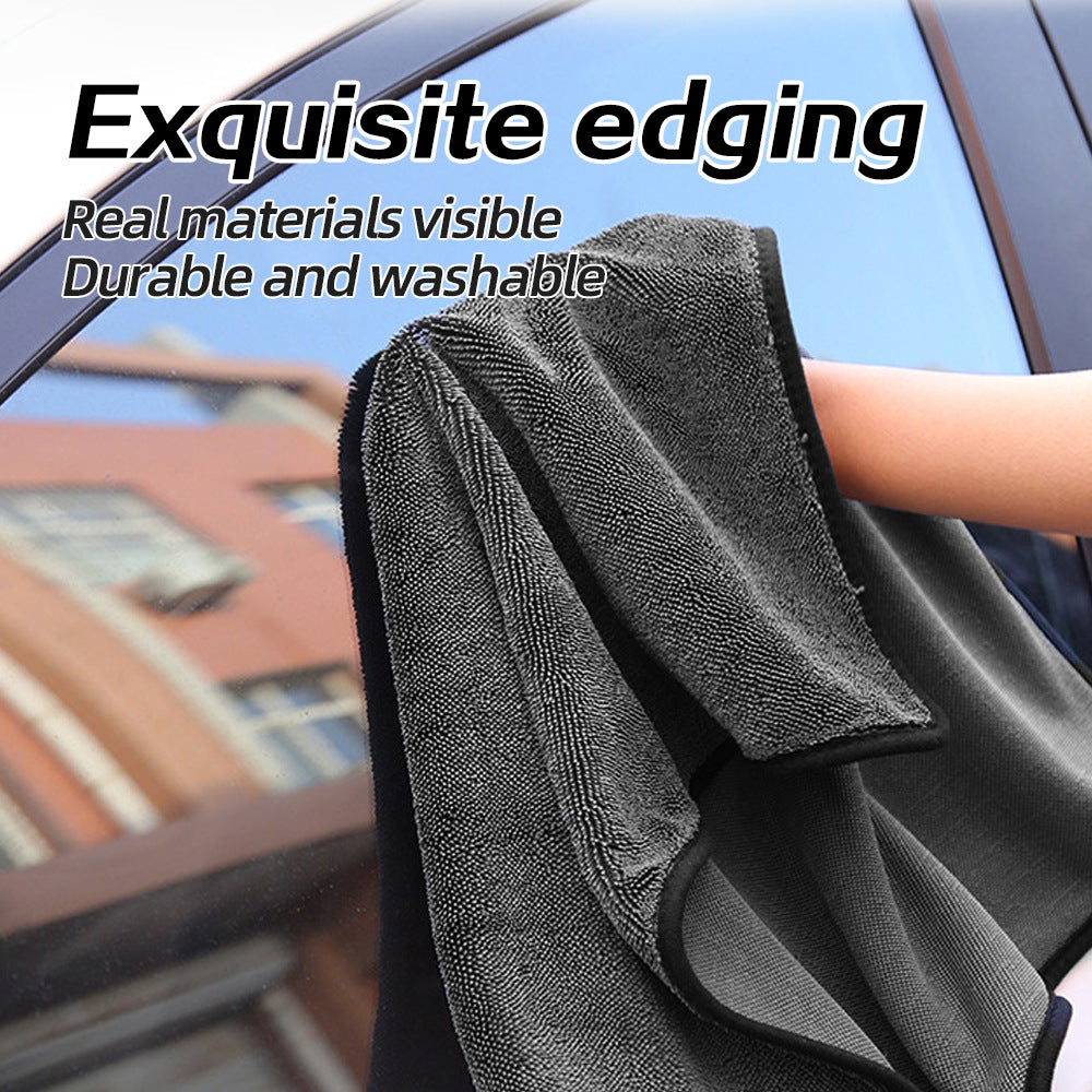 SEAMETAL Car Wash Towel 1200GSM Microfiber Double-Sided Ultra Absorbent Car Wash Cloth Cleaning Drying Towel Washing Accessories