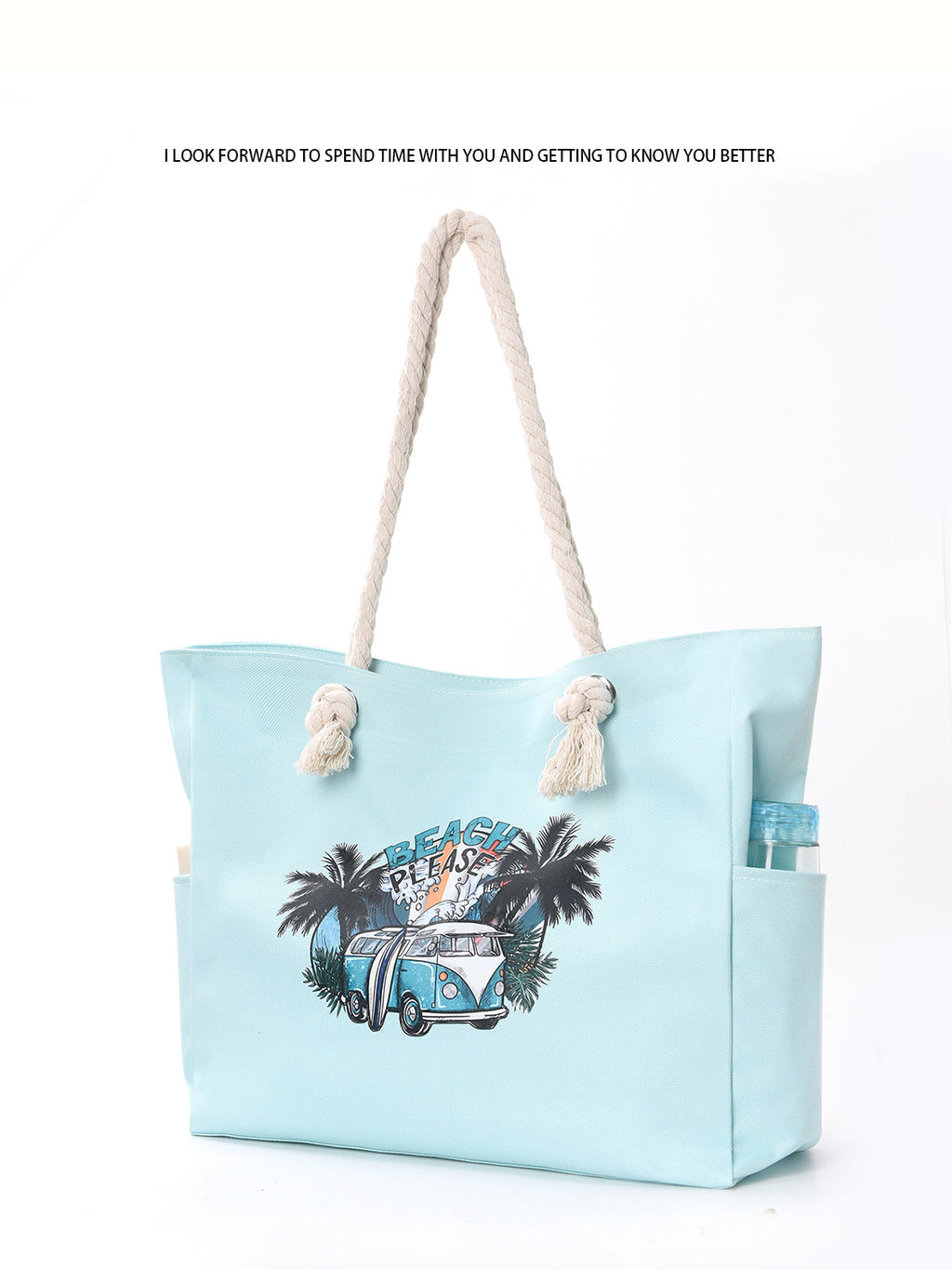 Feihong Cross-Border Large-Capacity Beach Bag Women's Bag Armpit Shoulder Bag Simple and Versatile Casual Storage Canvas Bag