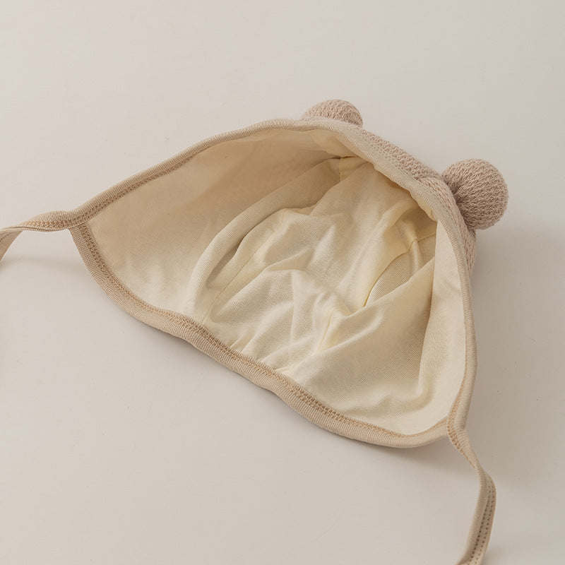 Baotou winter men's and women's autumn baby hat baby hat fetal hat cute super cute spring and autumn cap baby ear protection