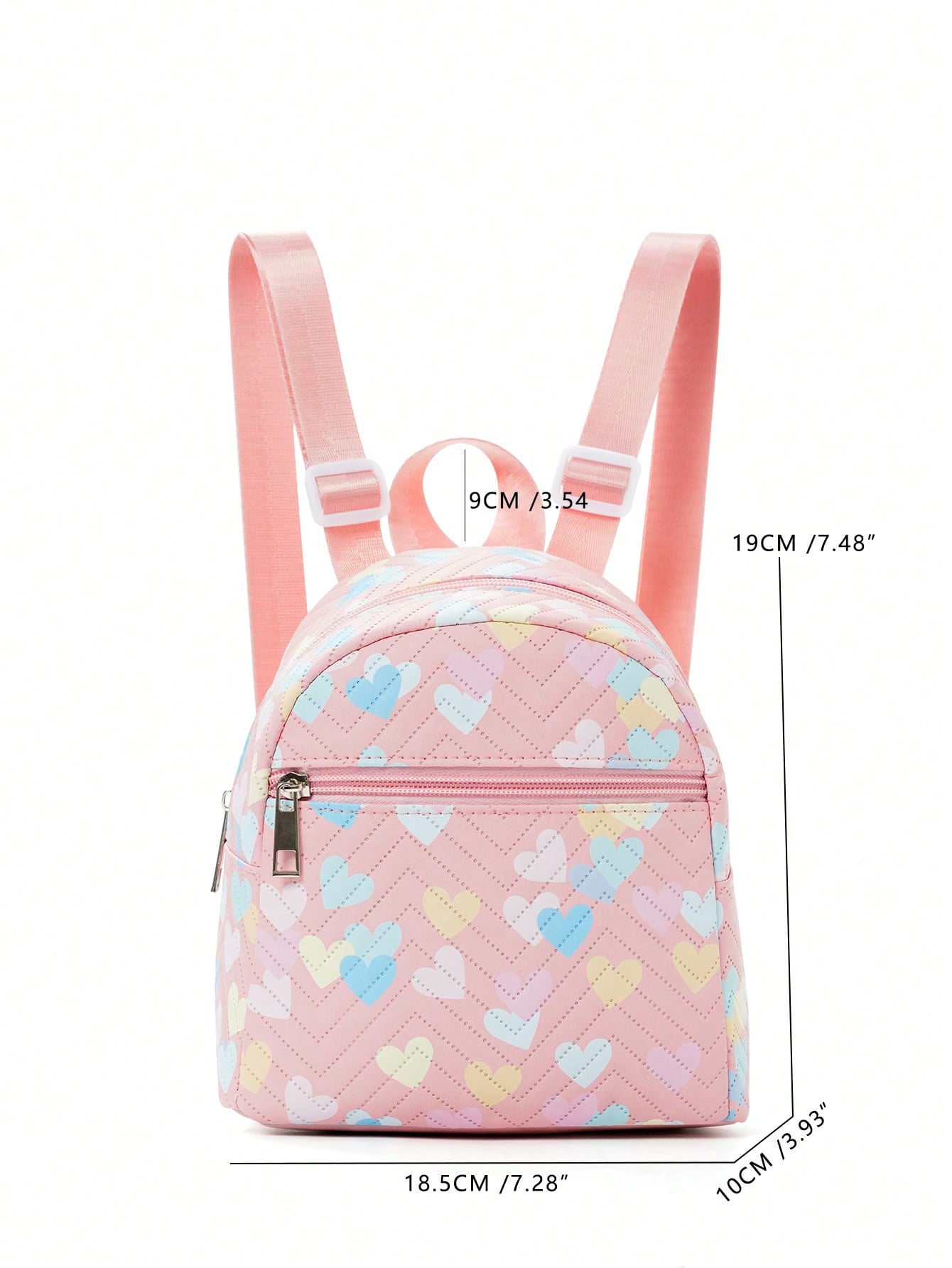 Foreign Trade Cross-border Hot-selling Backpack Women's Rainbow Multicolor PU Quilted Mini Backpack Fashion Casual High-end Sense Schoolbag