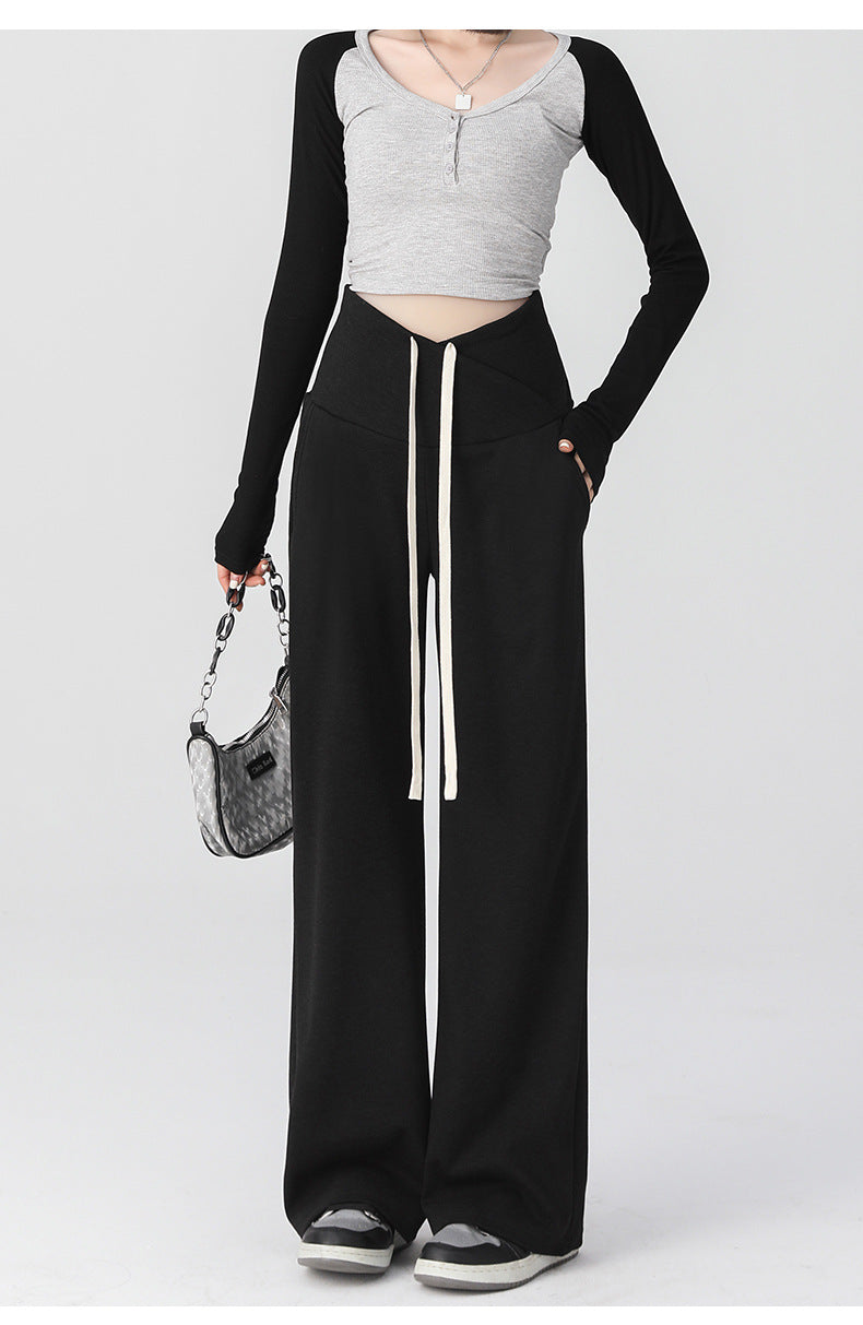 Pregnant women's pants spring wear new style belly-free casual wide-leg pants early pregnancy trousers Spring