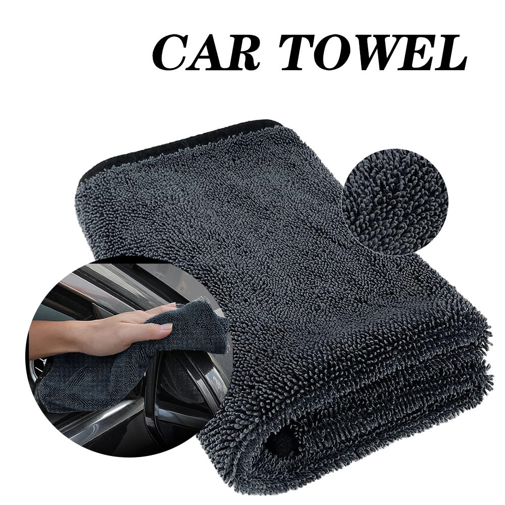 SEAMETAL Car Wash Towel 1200GSM Microfiber Double-Sided Ultra Absorbent Car Wash Cloth Cleaning Drying Towel Washing Accessories