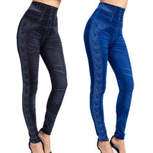 Ins Cross-Border Popular Brushed Shark Leggings Spring Knitted Jeans Women's European and American Wholesale Cross-Border Yoga Pants
