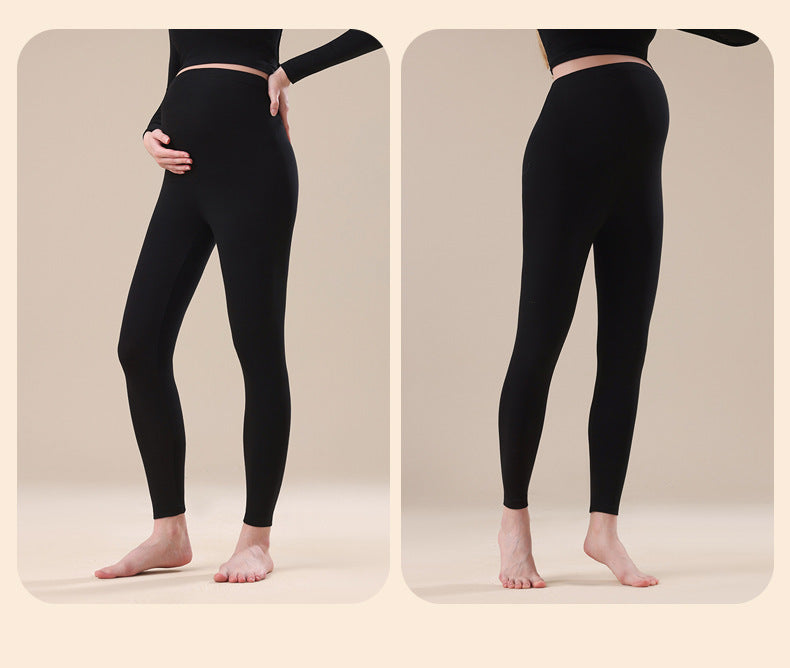 Pure Cotton Maternity Autumn Pants That Don'T Squeeze the Belly, Large Size Inner Wear for Autumn and Winter, Cotton Thermal Pants, Pregnancy Warm Underpants, Home Pants