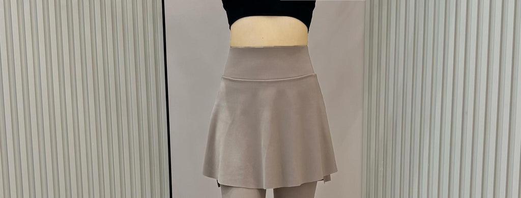 Summer New High Waist Capri Pants Pocket Belly-closed Culottes Fashion Sports Fake Two-piece Running Fitness Outer Wear Yoga