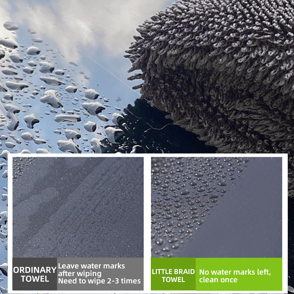 SEAMETAL Car Wash Towel 1200GSM Microfiber Double-Sided Ultra Absorbent Car Wash Cloth Cleaning Drying Towel Washing Accessories