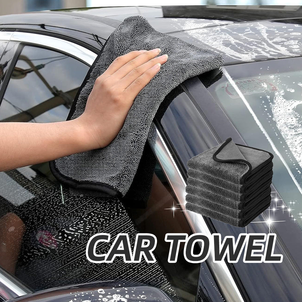 SEAMETAL Car Wash Towel 1200GSM Microfiber Double-Sided Ultra Absorbent Car Wash Cloth Cleaning Drying Towel Washing Accessories