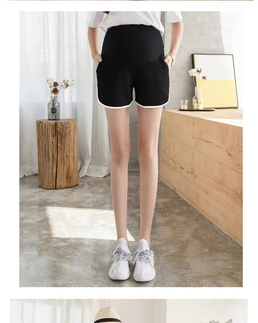 Pregnant Women's Shorts Spring and Summer Thin Leggings Outer Wear Safety Pants Spring and Autumn Loose Fashion Casual Sports Pants Summer Wear