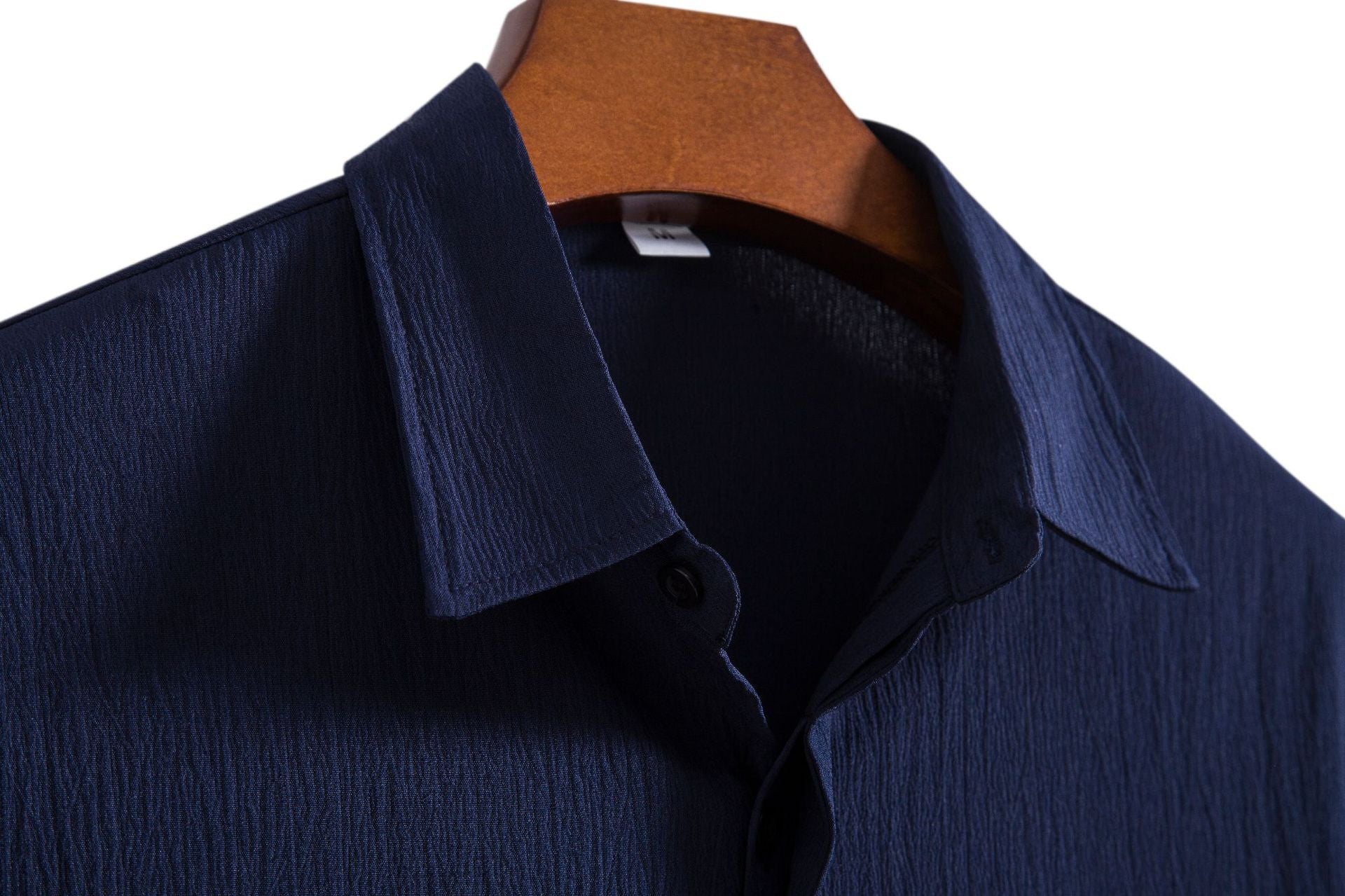 Cross-border 2025 Summer New Men's Short-sleeved Shirt Loose Solid Color Button Short-sleeved Shirt Men's Short-sleeved Shirt