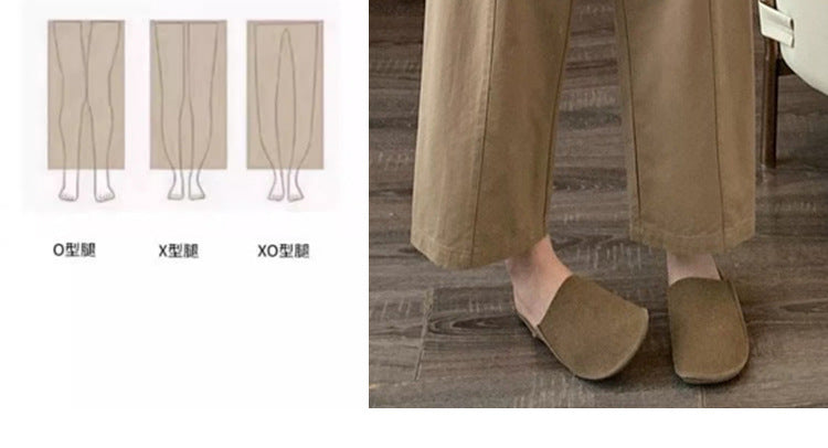 in stock Early Autumn New 2024 Pregnant Women's High Waist Slimming Casual Pants Women's Design Sense Pear-Shaped Figure Nine-point Haren Pants