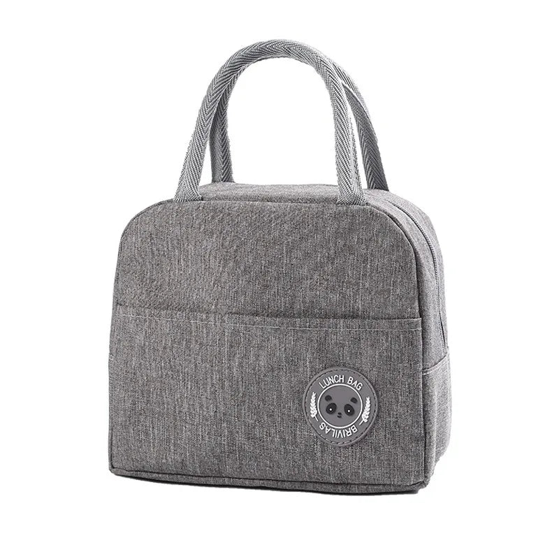 New Japanese solid color versatile cation fresh-keeping ice bag bento thermal insulation bag student lunch box bag portable ther