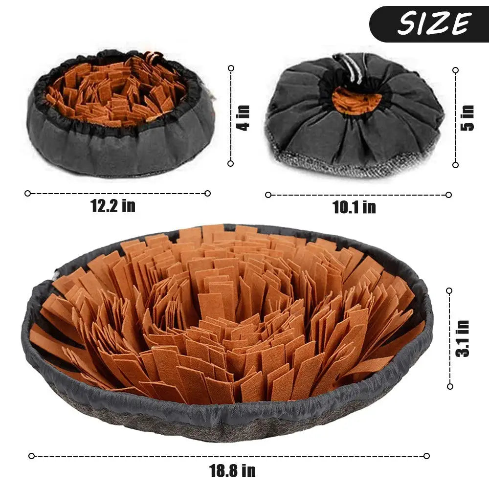 Pet Snuffle Mat for Dogs, Interactive Feed Game for Boredom, Encourages Natural Foraging Skills for Cats Dogs Bowl Travel Use