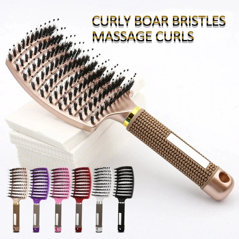 Professional Salon Hairdressing Comb Scalp MassageCombs Wet Curly Detangle Hair Brush for Barber Styling Tools