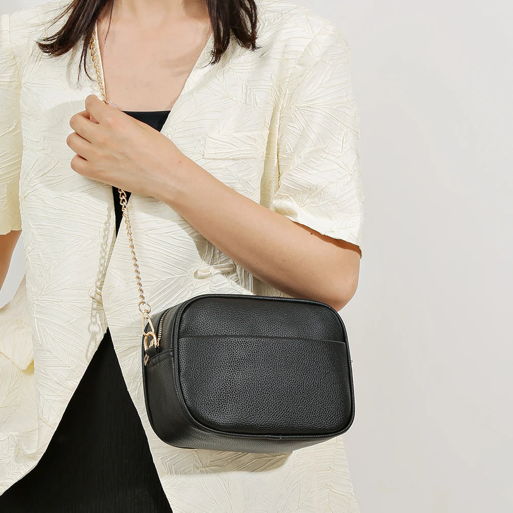Women Travel Tote Bags PU Leather Underarm Bags Fashion Simple Solid Color Portable Adjustable Strap Female Handbags