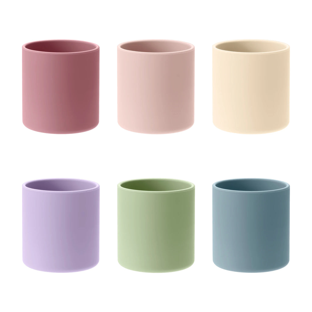 Color Kids 1PCS Food Grade Silicone Baby Training Cup BPA Free Infant Self Feeding Drinking Beginner Open Mouth Design Cup