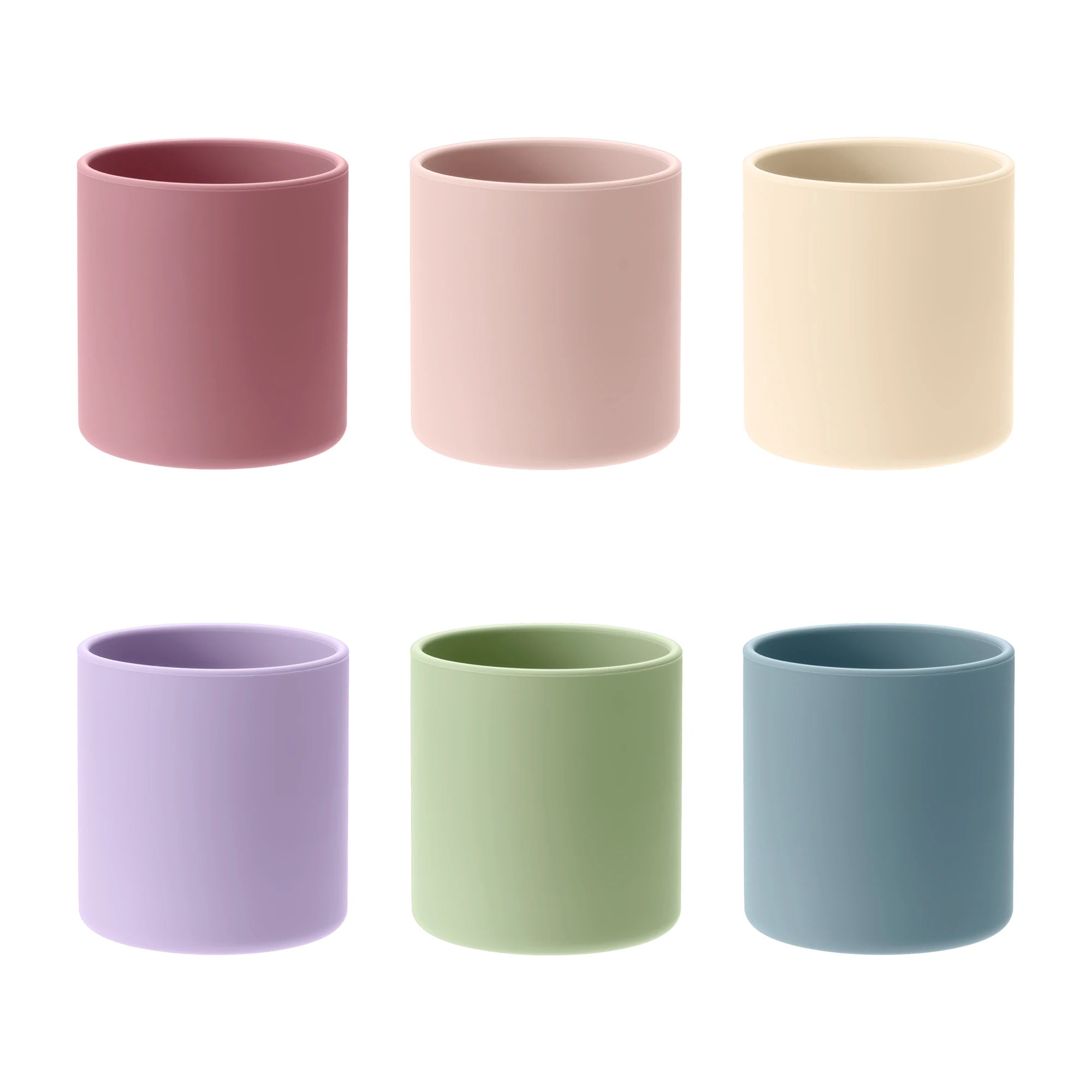 Color Kids 1PCS Food Grade Silicone Baby Training Cup BPA Free Infant Self Feeding Drinking Beginner Open Mouth Design Cup