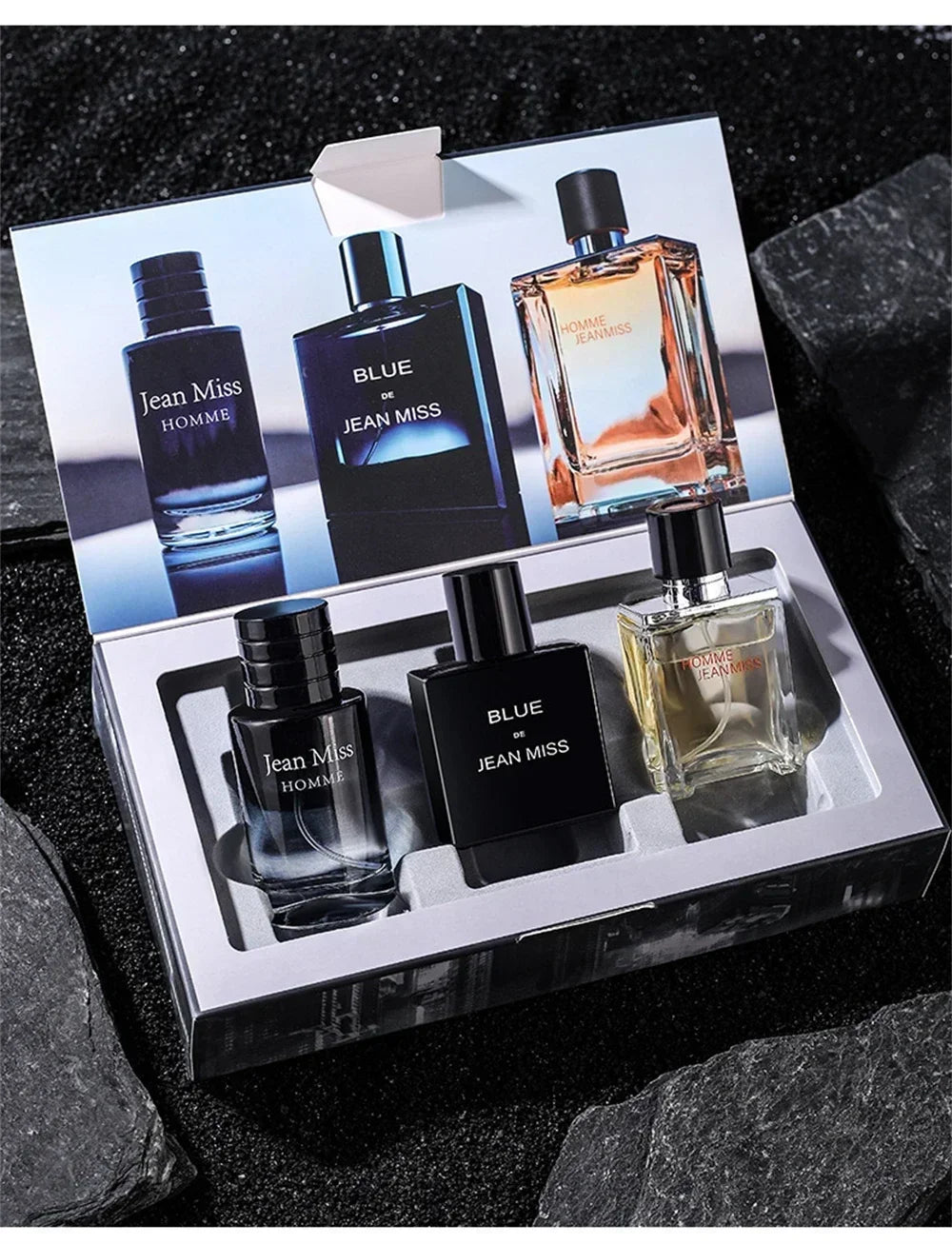 High Quality 90ml Men Perfume Hombre Gift Box 3pcs Set Colognes Scent Fascination Man Perfumes Masculinos Lasting Parfum Heren