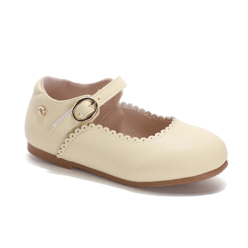 AS New Kids Shoes Children Beige Shoes Baby Boys Leather Shoes Toddler Princess Flats Girls Oxford Fashion Platform Mary Jane
